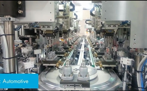 汽车温度传感器组装环形线